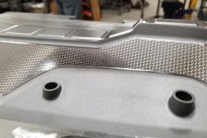 Laser texture applied to Indian Motorcycle fender mold cavity